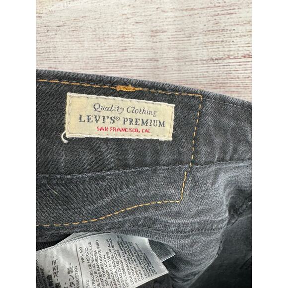 Levis Premium 541 Athletic Taper Fit Jeans Mens 36x34 Black Dark Wash Denim - Picture 6 of 10